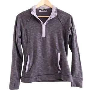Avalanche Sweatshirt Women's Athletic Pullover Quarter Snap Front